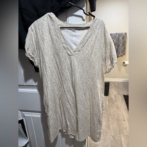 GAP Cream Patterned Women's Blouse